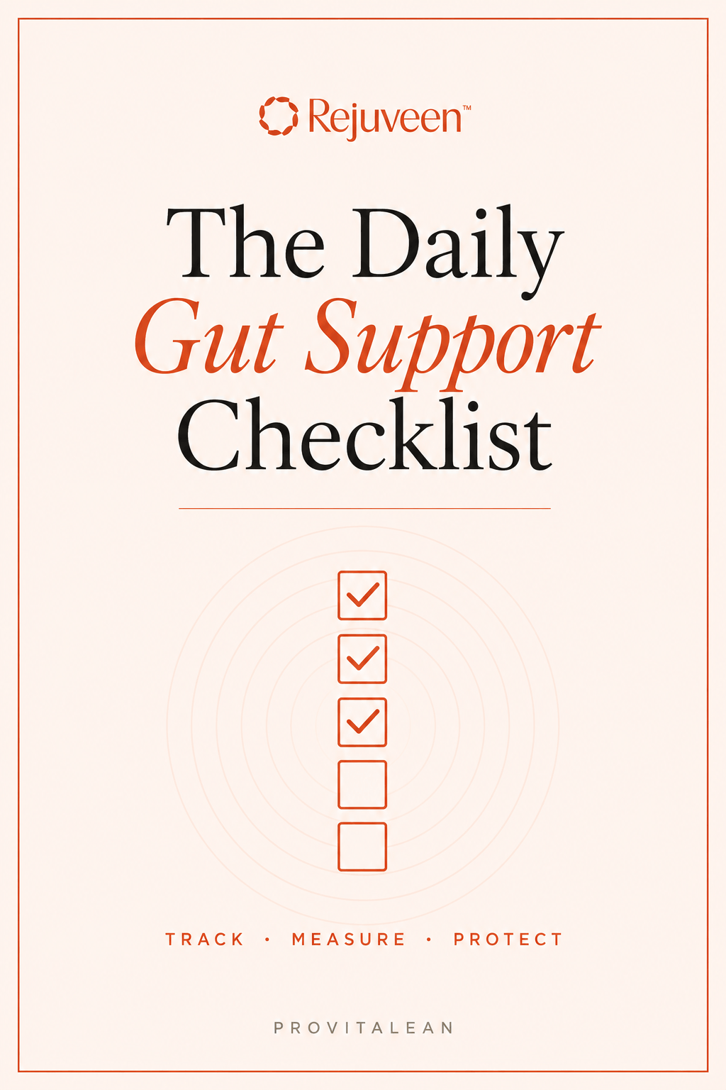 The Daily Gut Support Checklist cover