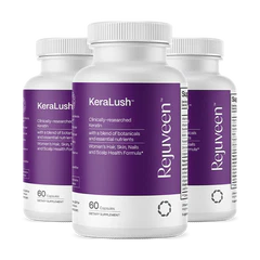 Three KeraLush bottles